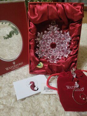 Waterford 2007 Annual Snow Crystal Ornament with Enhancer | 4.5"